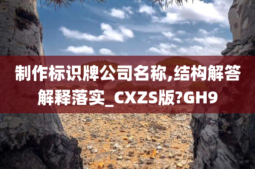 制作标识牌公司名称,结构解答解释落实_CXZS版?GH9