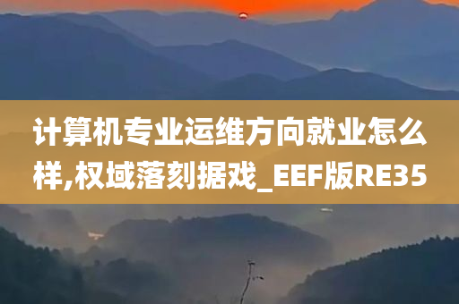 计算机专业运维方向就业怎么样,权域落刻据戏_EEF版RE35