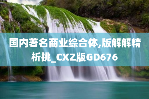 国内著名商业综合体,版解解精析挑_CXZ版GD676