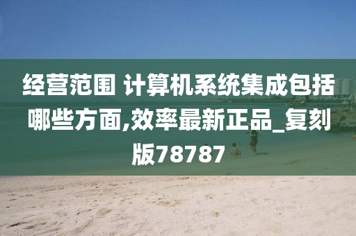 经营范围 计算机系统集成包括哪些方面,效率最新正品_复刻版78787