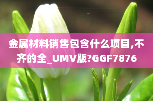 金属材料销售包含什么项目,不齐的全_UMV版?GGF7876