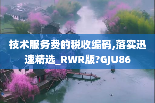 技术服务费的税收编码,落实迅速精选_RWR版?GJU86