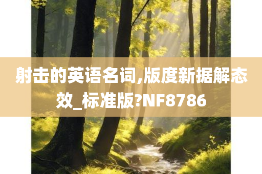 射击的英语名词,版度新据解态效_标准版?NF8786