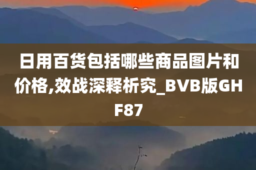 日用百货包括哪些商品图片和价格,效战深释析究_BVB版GHF87