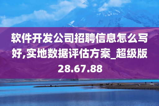 软件开发公司招聘信息怎么写好,实地数据评估方案_超级版28.67.88