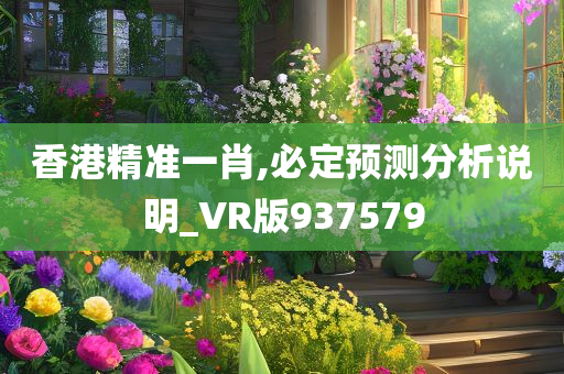 香港精准一肖,必定预测分析说明_VR版937579