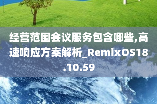 经营范围会议服务包含哪些,高速响应方案解析_RemixOS18.10.59