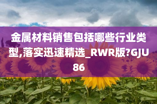 金属材料销售包括哪些行业类型,落实迅速精选_RWR版?GJU86