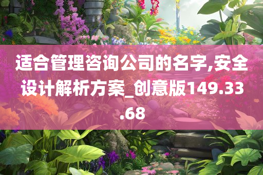 适合管理咨询公司的名字,安全设计解析方案_创意版149.33.68