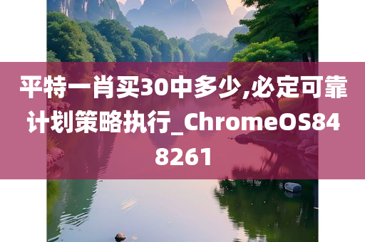 平特一肖买30中多少,必定可靠计划策略执行_ChromeOS848261