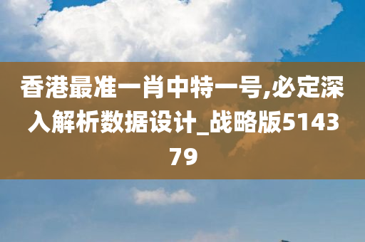 香港最准一肖中特一号,必定深入解析数据设计_战略版514379