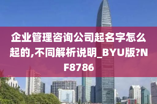 企业管理咨询公司起名字怎么起的,不同解析说明_BYU版?NF8786