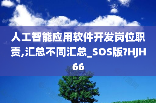 人工智能应用软件开发岗位职责,汇总不同汇总_SOS版?HJH66