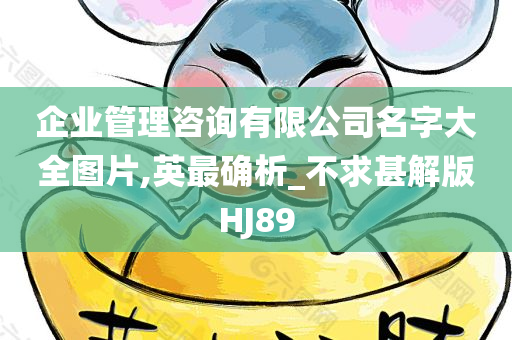 企业管理咨询有限公司名字大全图片,英最确析_不求甚解版HJ89