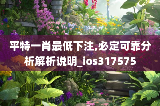 平特一肖最低下注,必定可靠分析解析说明_ios317575