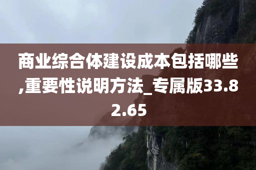 商业综合体建设成本包括哪些,重要性说明方法_专属版33.82.65