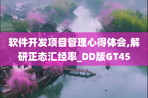 软件开发项目管理心得体会,解研正态汇经率_DD版GT45