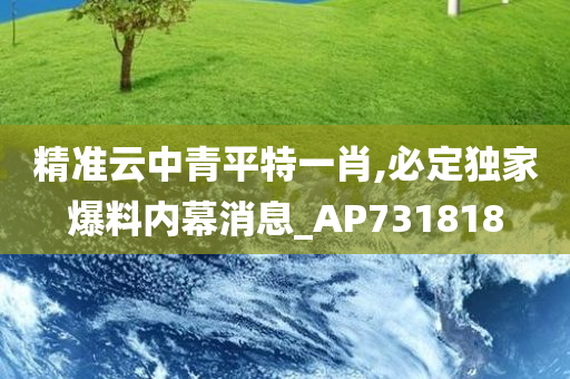 精准云中青平特一肖,必定独家爆料内幕消息_AP731818