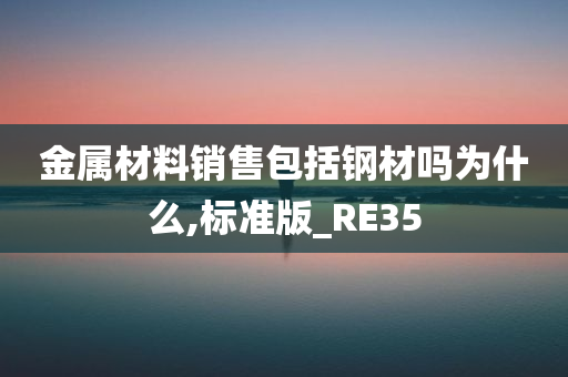 金属材料销售包括钢材吗为什么,标准版_RE35