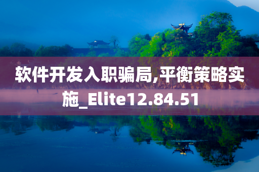 软件开发入职骗局,平衡策略实施_Elite12.84.51