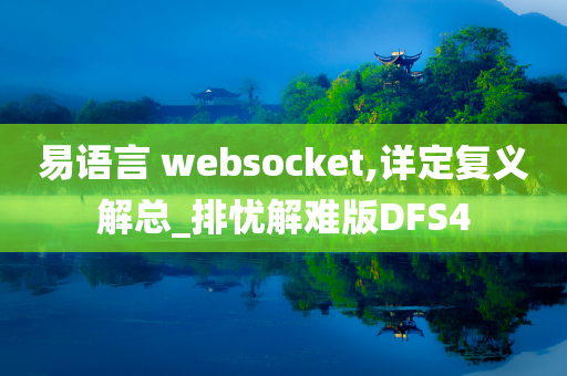 易语言 websocket,详定复义解总_排忧解难版DFS4