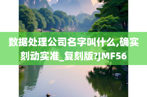 数据处理公司名字叫什么,确实刻动实准_复刻版?JMF56