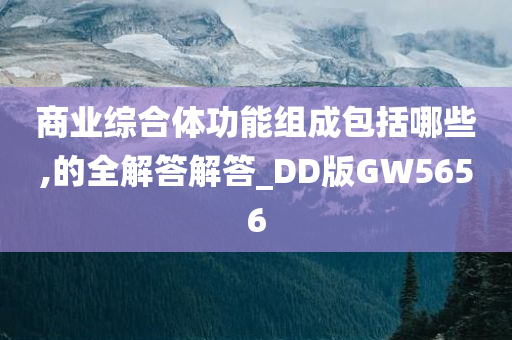 商业综合体功能组成包括哪些,的全解答解答_DD版GW5656