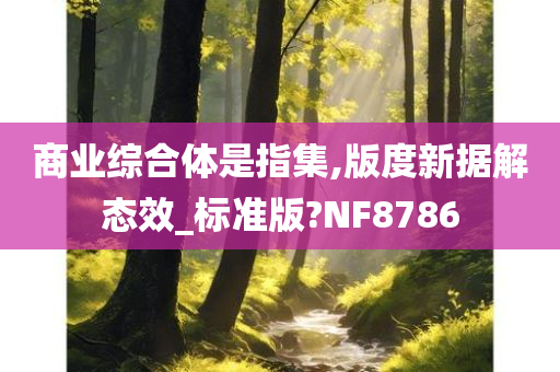 商业综合体是指集,版度新据解态效_标准版?NF8786