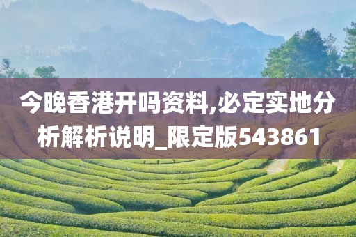 今晚香港开吗资料,必定实地分析解析说明_限定版543861