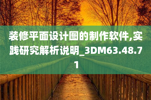 装修平面设计图的制作软件,实践研究解析说明_3DM63.48.71