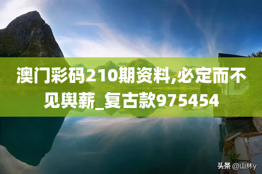 澳门彩码210期资料,必定而不见舆薪_复古款975454