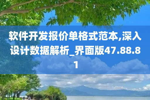 软件开发报价单格式范本,深入设计数据解析_界面版47.88.81