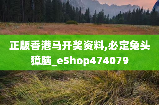 正版香港马开奖资料,必定兔头獐脑_eShop474079