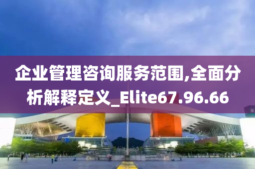 企业管理咨询服务范围,全面分析解释定义_Elite67.96.66