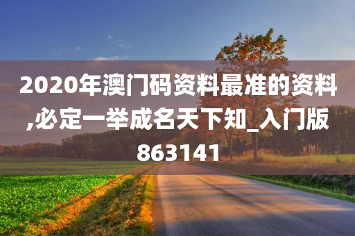 2020年澳门码资料最准的资料,必定一举成名天下知_入门版863141