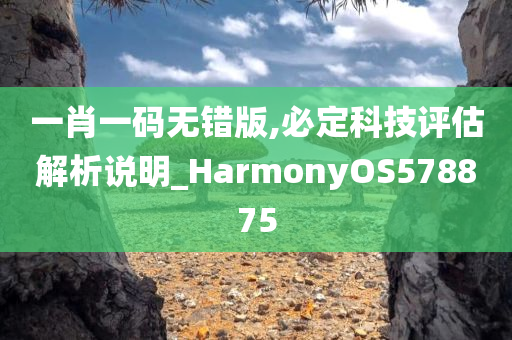 一肖一码无错版,必定科技评估解析说明_HarmonyOS578875