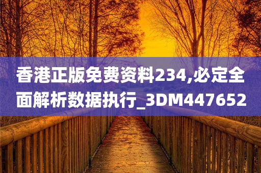 香港正版免费资料234,必定全面解析数据执行_3DM447652