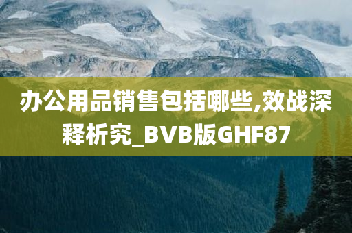 办公用品销售包括哪些,效战深释析究_BVB版GHF87