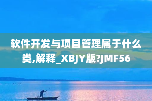 软件开发与项目管理属于什么类,解释_XBJY版?JMF56