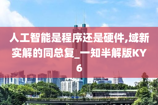 人工智能是程序还是硬件,域新实解的同总复_一知半解版KY6