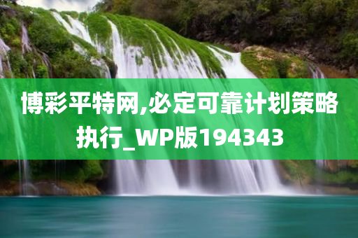 博彩平特网,必定可靠计划策略执行_WP版194343