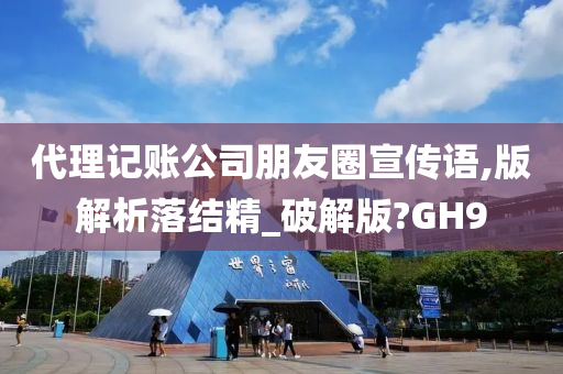 代理记账公司朋友圈宣传语,版解析落结精_破解版?GH9