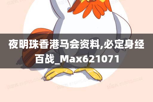 夜明珠香港马会资料,必定身经百战_Max621071