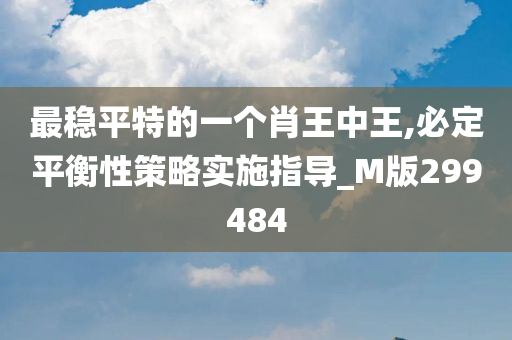 最稳平特的一个肖王中王,必定平衡性策略实施指导_M版299484