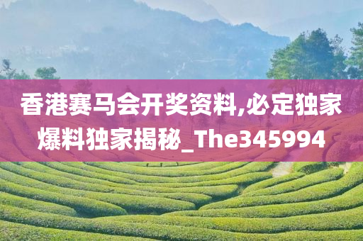 香港赛马会开奖资料,必定独家爆料独家揭秘_The345994