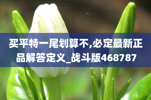 买平特一尾划算不,必定最新正品解答定义_战斗版468787