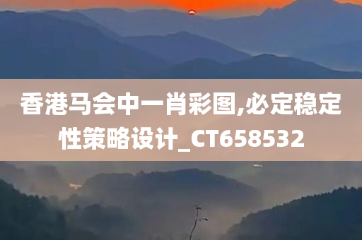 香港马会中一肖彩图,必定稳定性策略设计_CT658532