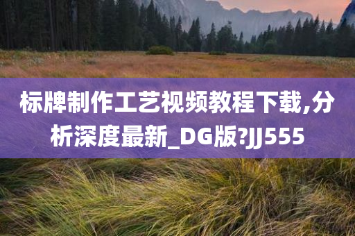 标牌制作工艺视频教程下载,分析深度最新_DG版?JJ555