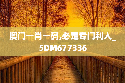 澳门一肖一码,必定专门利人_5DM677336