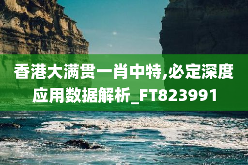 香港大满贯一肖中特,必定深度应用数据解析_FT823991